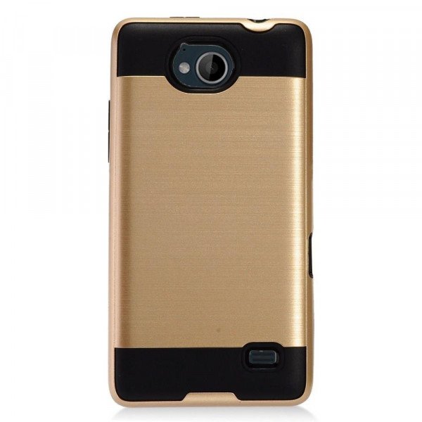 Wholesale ZTE Tempo, N9131 Armor Hybrid Case (Champagne Gold)